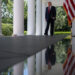 U.S. President Donald Trump attends a Mother’s Day reception for Gold Star mothers in the Rose Garden at the White House i...