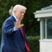 U.S. President Trump returns at the White House following his annual physical exam