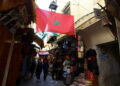 Traditional market in ancient Medina, at the historic old city in Fes