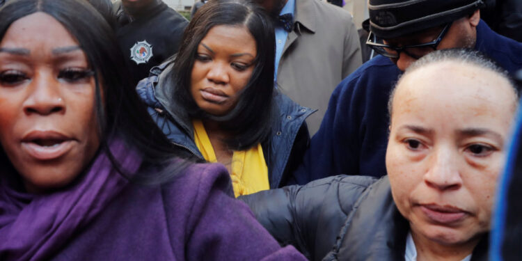Tova Noel departs after a court hearing in federal court in New York City