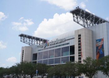 NRG Stadium in Houston, on Wednesday, July 10, 2024. The stadium will host seven matches.