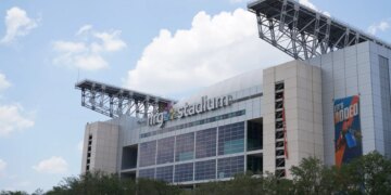 NRG Stadium in Houston, on Wednesday, July 10, 2024. The stadium will host seven matches.