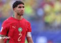 Achraf Hakimi pictured in Morocco kit