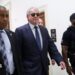 Former CEO of Apollo Global Management Leon Black (C) arrives to testify at a closed-door interview with the House Oversight Committee on Capitol Hill on June 26, 2026 in Washington, DC.