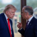 U.S. President Donald Trump attends a working lunch with leaders of G7 and the Middle East, in Evian-les-Bains