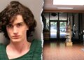 Bradley Scott Sayer and the entrance to a Chico, California library