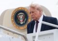 Donald Trump President of the United States of America US on his arrival ahead of a dinner with the President of the French Republic and his wife organised to celebrate the 250th anniversary of the independence of the United States at the Chateau de Versailles in Versailles France on June 17, 2026.