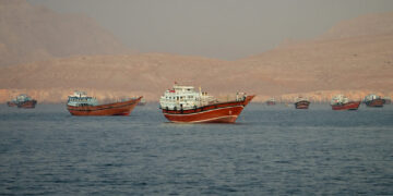 Vessels at the Strait of Hormuz