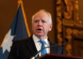Minnesota Governor Tim Walz after he announced that he would not seek reelection