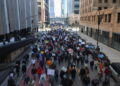 Protest against ICE, in Minneapolis
