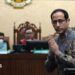 Gojek founder Nadiem Makarim appears in court for the verdict in his high profile corruption trial in Jakarta, Indonesia