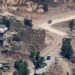 Israeli tanks operate on a road in southern Lebanon, pictured on June 27, 2026.