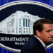 Acting U.S. Attorney General Blanche and Secretary of Homeland Security Mullin hold a press conference on unaccompanied mi...