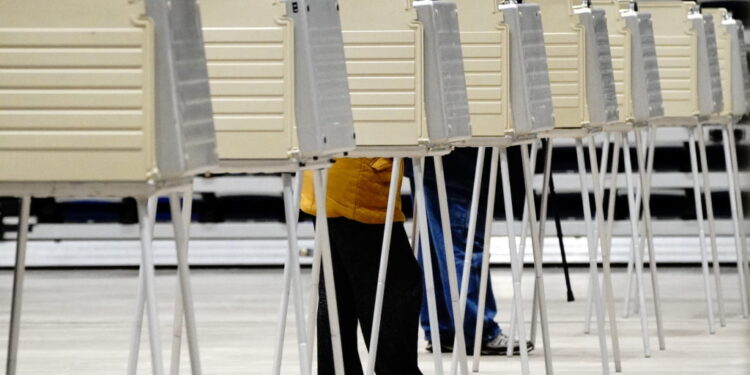 Early voting in Bismarck as coronavirus (COVID-19) cases surge in North Dakota