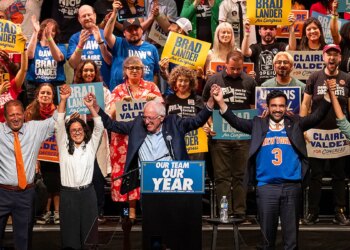Zohran Mamdani and Bernie Sanders campaign with far-left Democratic Party candidates