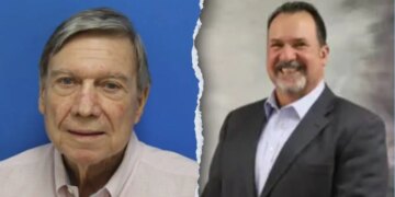 Mugshot of Willard Gary Black, 85,and an image of Robert Roger Arguelles