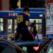 A cop on a police car in the Bronx