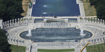 Construction continues around the National Mall in Washington
