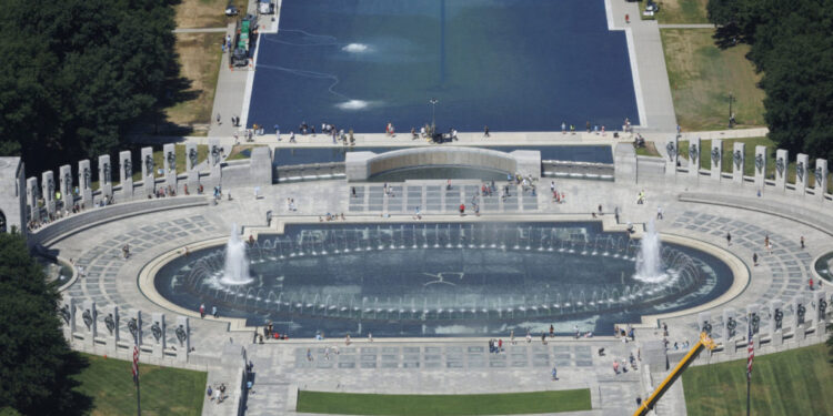 Construction continues around the National Mall in Washington