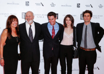 FILE PHOTO: Honoree Rob Reiner arrives with his wife Michele, and children at the 41st Annual Chaplin Award Gala in New York