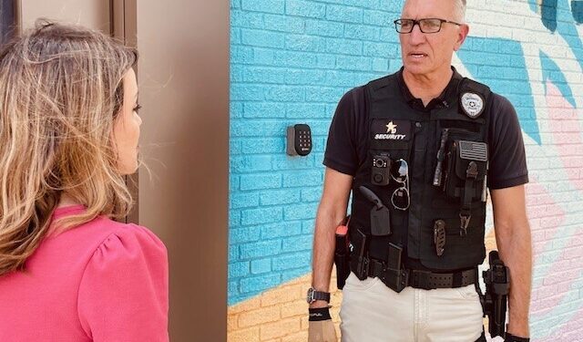 Two shot sharon and secuirty guard.jpg