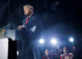 U.S. President Trump attends a rally to kick off the 'Great American State Fair' in Washington