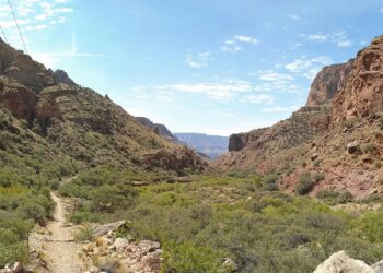 The North Kaibab Trail in Grand Canyon National Park.