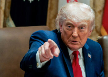 U.S. President Donald Trump participates in a cabinet meeting, at the White House