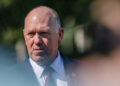 Tom Homan speaks at the White House in Washington