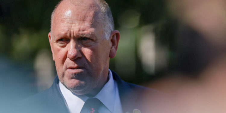 Tom Homan speaks at the White House in Washington