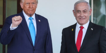 U.S. President Trump meets Israeli PM Netanyahu in Washington