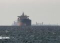 Cargo ships in the Gulf, near the Strait of Hormuz, on 11 March 2026