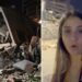 A split image of journalist Nicole Kolster standing on a badly damaged street in Caracas looking at the camera, and people in helmets expecting the rubble of a collapsed building