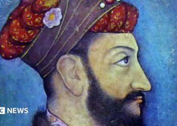 Emperor Aurangzeb Carried on a Palanquin, circa 1775. Creator: Unknown.