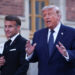 Dinner commemorating the 250th anniversary of the United States’ independence at the Palace of Versailles, near Paris