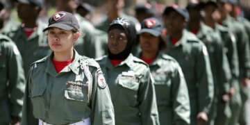 youth academy cadets in formation