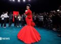Cardi B attends the Robert Wun Haute Couture Fall/Winter 2026/2027 show as part of Paris Fashion Week on July 08, 2026 in Paris, France.