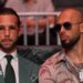 Andrew Tate and Tristan Tate are pictured sitting together at a UFC match.