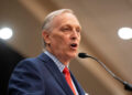 U.S. Representative and Republican candidate for Arizona governor Andy Biggs holds a get out the vote rally on the last da...