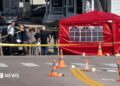 FBI agents investigate the scene in Biddeford, Maine where a man reportedly died after an encounter with immigration officials