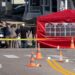 FBI agents investigate the scene in Biddeford, Maine where a man reportedly died after an encounter with immigration officials