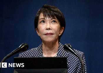 Japan's prime minister Sanae Takaichi speaks during a press conference