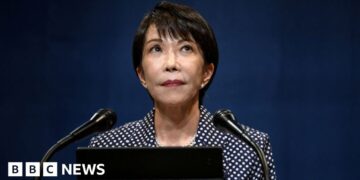 Japan's prime minister Sanae Takaichi speaks during a press conference