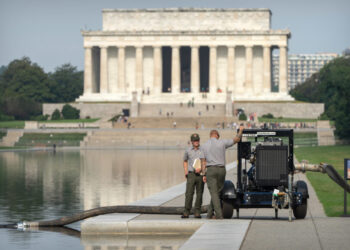 APTOPIX Lincoln Memorial Reflecting Pool