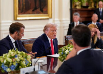 U.S. President Trump meets with Ukrainian President Zelenskiy and European leaders, in Washington, D.C.