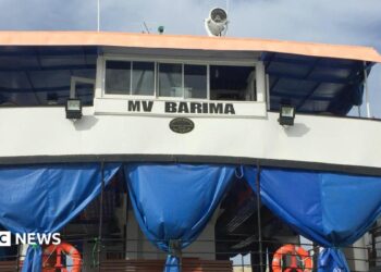 The MV Barima.