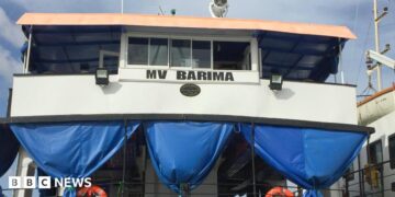 The MV Barima.