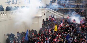 Supporters of U.S. President Donald Trump gather in Washington