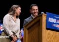 Alexandria Ocasio-Cortez (left), Abdul El-Sayed (center) and Bernie Sanders