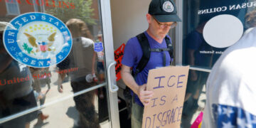 Aftermath of a shooting involving U.S. Immigration and Customs Enforcement (ICE) in Biddeford